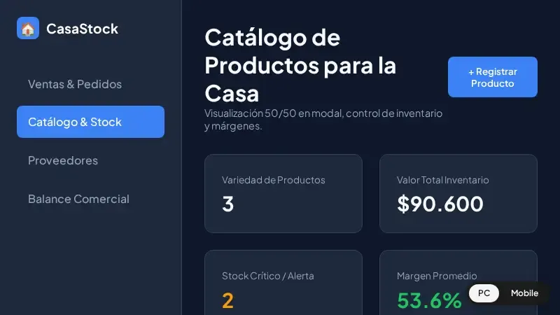 Vista previa de bazar
